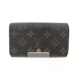 ▼▼ LOUIS VUITTON ルイヴィトン レディース 二つ折り財布 モノグラム ポルト モネ・ビエ トレゾール M61730 ブラウン Cランク