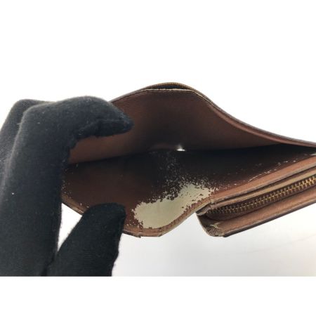  LOUIS VUITTON ルイヴィトン レディース 二つ折り財布 モノグラム ポルト モネ・ビエ トレゾール M61730 ブラウン