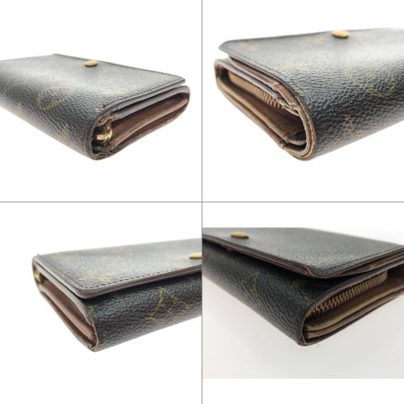  LOUIS VUITTON ルイヴィトン レディース 二つ折り財布 モノグラム ポルト モネ・ビエ トレゾール M61730 ブラウン