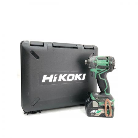  HiKOKI ハイコーキ 電動工具 36V コードレス インパクトドライバ 充電器・充電池1個・ケース付 WH36DC グリーン