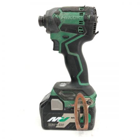 €€ HiKOKI ハイコーキ 電動工具 36V コードレス インパクトドライバ 充電器・充電池1個・ケース付 WH36DC グリーン