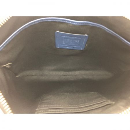  COACH コーチ メンズ クラッチバッグ セカンドバッグ シグネチャー  91673 ネイビー