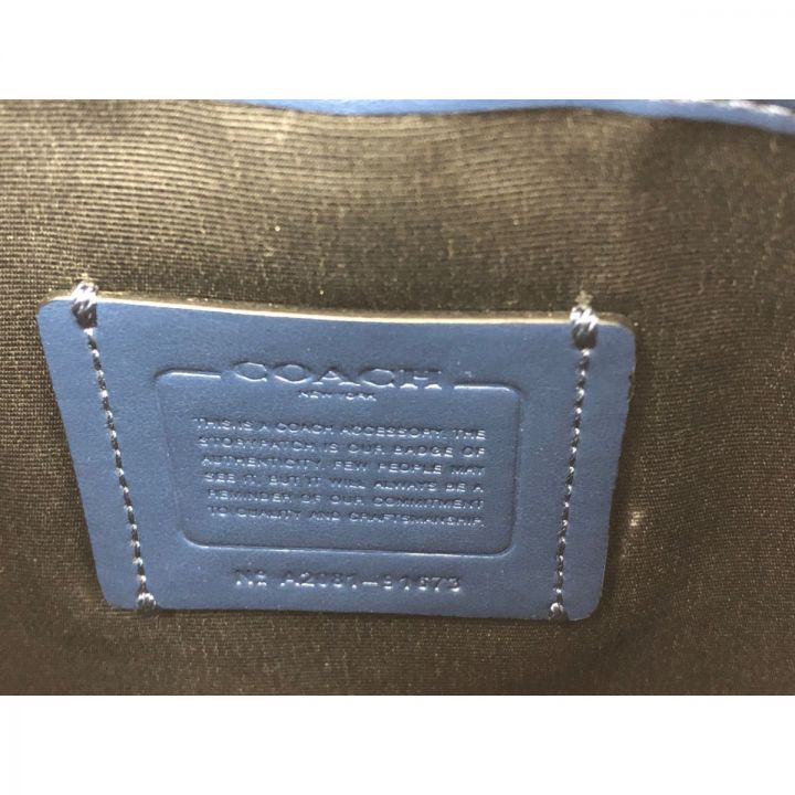 COACH コーチ メンズ クラッチバッグ セカンドバッグ シグネチャー 91673 ネイビー｜中古｜なんでもリサイクルビッグバン