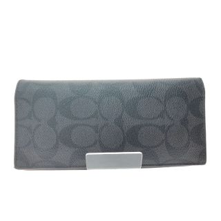 COACH コーチ メンズ 二つ折り長財布 シグネチャー アウトレット 91635