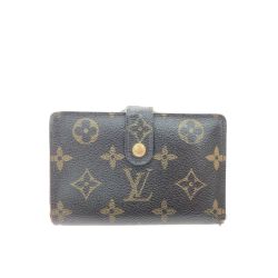 ▼▼ LOUIS VUITTON ルイヴィトン レディース 二つ折り財布 がま口 モノグラム ポルトモネ・ビエ ヴィエノワ  M61663 ブラウン Bランク