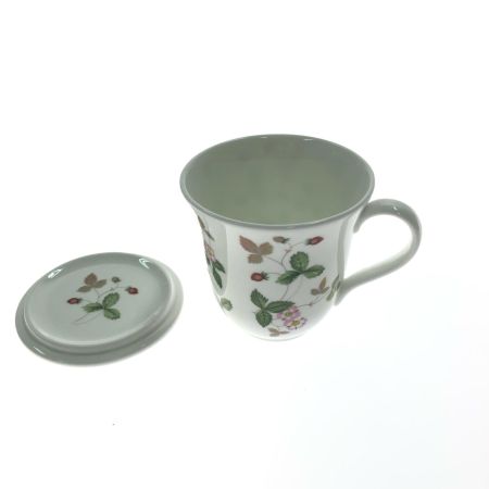  Wedgwood ウェッジウッド WILD STRAWBERRY ワイルドストロベリー フタ付マグカップ