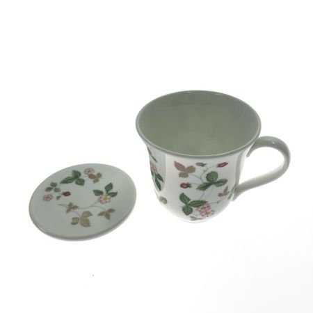  Wedgwood ウェッジウッド WILD STRAWBERRY ワイルドストロベリー フタ付マグカップ