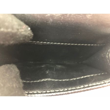  BVLGARI ブルガリ レディース 三つ折り財布 コンパクトウォレット レザー ブラック