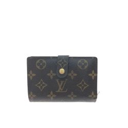 ▼▼ LOUIS VUITTON ルイヴィトン レディース 二つ折り財布 がま口 モノグラム ポルトモネ・ビエ ヴィエノワ  M61663 ブラウン Cランク