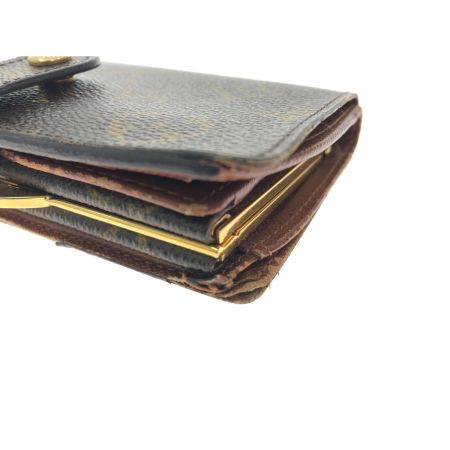  LOUIS VUITTON ルイヴィトン レディース 二つ折り財布 がま口 モノグラム ポルトモネ・ビエ ヴィエノワ  M61663 ブラウン