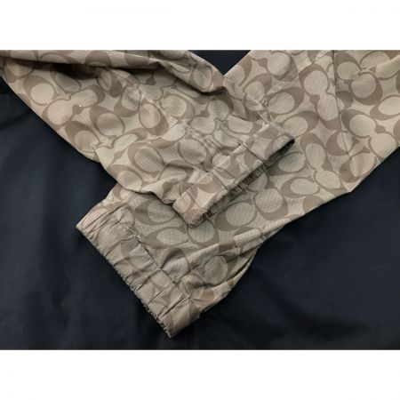  COACH コーチ シグネチャーウインドブレーカー SIZE L ベージュ×ブラック