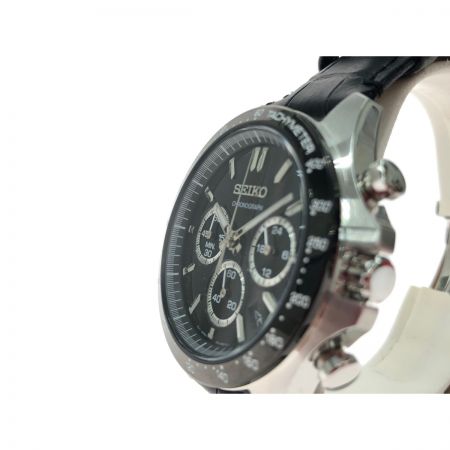  SEIKO セイコー メンズ 腕時計 クオーツ クロノグラフ  KSN8T6C ブラック