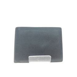 ▼▼ BVLGARI ブルガリ メンズ 二つ折り財布 小銭入れ無し 札入れ ブラック Bランク