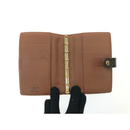  LOUIS VUITTON ルイヴィトン ユニセックス 6穴 手帳カバー モノグラム アジェンダPM R20005 ブラウン