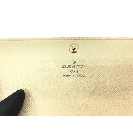  LOUIS VUITTON ルイヴィトン レディース 長財布 ダミエ・アズール ポルトフォイユ・サラ N61735 ホワイト
