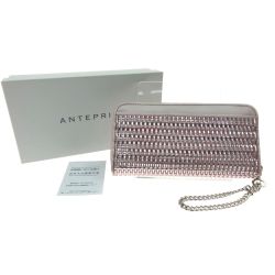 ▼▼ ANTEPRIMA アンテプリマ レディース 長財布 ラウンドファスナー ワイヤーウォレット  0010747-33 ピンク Aランク