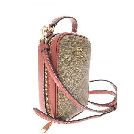  COACH コーチ レディース ショルダーバッグ エヴァ フォーン クロスボディ CB854 カーキ×テラコッタ