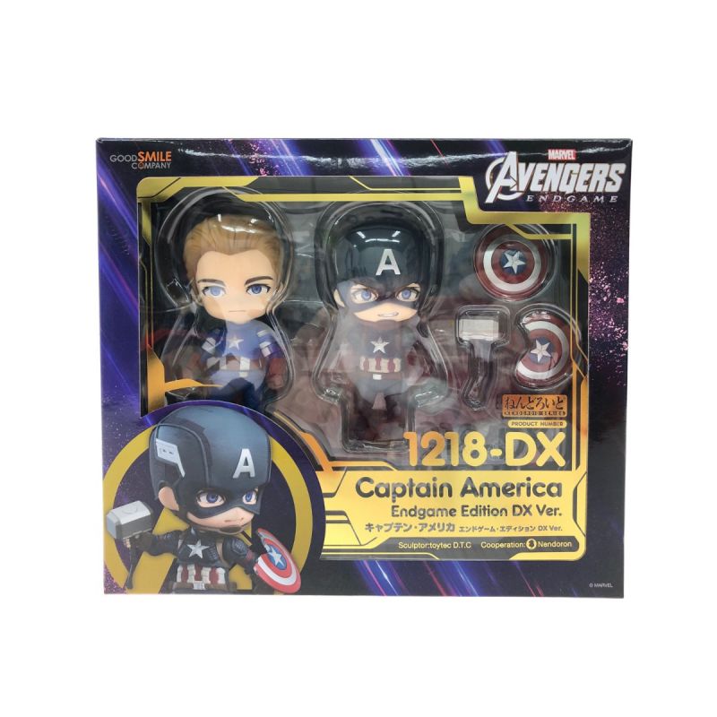 中古】 MARVEL マーベル ねんどろいど キャプテン・アメリカ