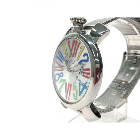 GAGA MILANO ガガミラノ メンズ腕時計 クオーツ マニュアーレ スリム46 スモールセコンド 5080.1