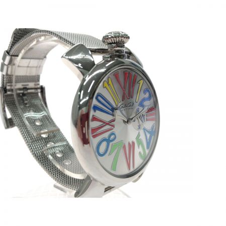  GAGA MILANO ガガミラノ メンズ腕時計 クオーツ マニュアーレ スリム46 スモールセコンド 5080.1