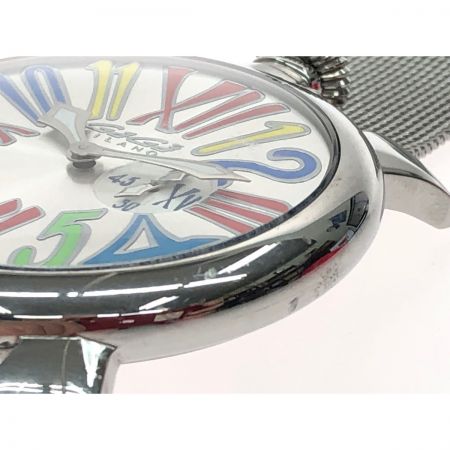  GAGA MILANO ガガミラノ メンズ腕時計 クオーツ マニュアーレ スリム46 スモールセコンド 5080.1