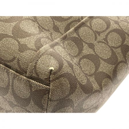  COACH コーチ レディース ショルダートート シグネチャー アウトレット F33998  ベージュ