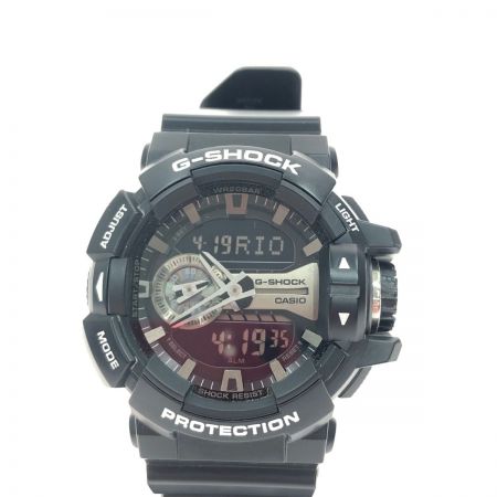  CASIO カシオ メンズ腕時計 クオーツ デジアナウォッチ G-SHOCK Gショック GA-400GB ブラック