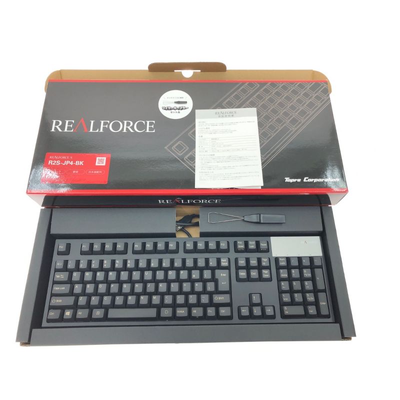 中古】 東プレ REALFORCE S R2 テンキーレス 有線キーボード 静音 R2S