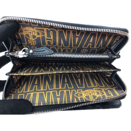  Vivienne Westwood ヴィヴィアン・ウエストウッド メンズ ラウンドファスナー長財布 ANGEL チェック 