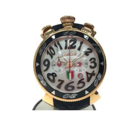 ▼▼ GAGA MILANO ガガミラノ メンズ腕時計 クオーツ manuale マニュアーレ 48mm クロノグラフ 299本限定 Bランク