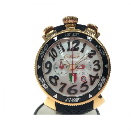  GAGA MILANO ガガミラノ メンズ腕時計 クオーツ manuale マニュアーレ 48mm クロノグラフ 299本限定