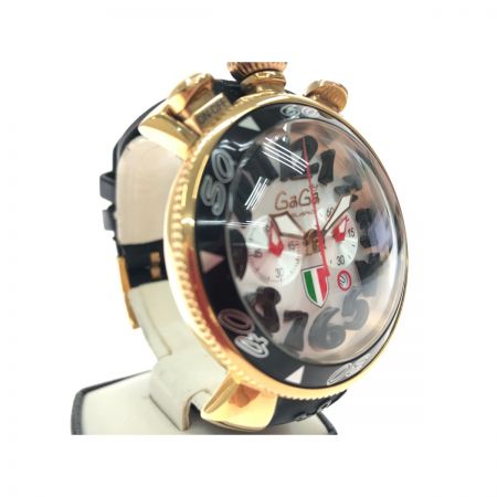  GAGA MILANO ガガミラノ メンズ腕時計 クオーツ manuale マニュアーレ 48mm クロノグラフ 299本限定