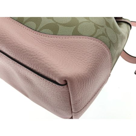  COACH コーチ レディース リュックサック シグネチャー ディズニーコラボ 101匹わんちゃん  ピンク