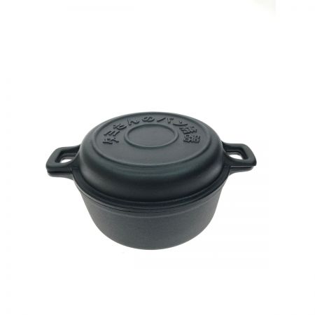   及源鋳造 盛栄堂 岩手・水沢 南部鉄器 アウトドア ダッチオーブン タミさんのパン焼器