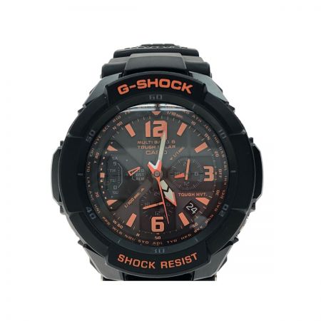  CASIO カシオ メンズ腕時計 タフソーラー G-SHOCK コックピットシリーズ グラビティマスター GW-3000B ブラック×オレンジ