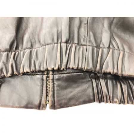  COACH コーチ メンズ レザージャケット ブルゾン SIZE S ダークブラウン