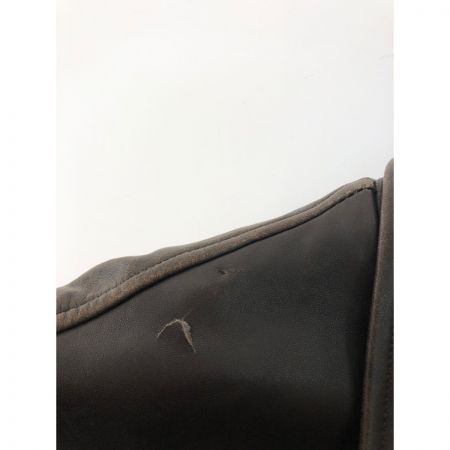  COACH コーチ メンズ レザージャケット ブルゾン SIZE S ダークブラウン