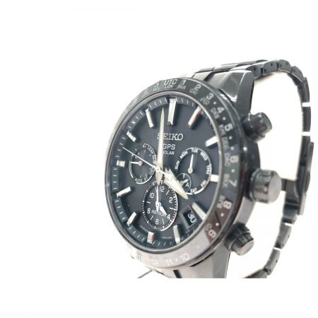  SEIKO セイコー メンズ腕時計 電波ソーラー アストロン チタン 5Xシリーズ デュアルタイム 5x53 0AB0 ブラック