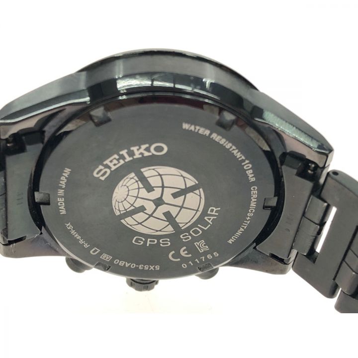 SEIKO セイコー メンズ腕時計 電波ソーラー アストロン チタン 5Xシリーズ デュアルタイム 5x53 0AB0 ブラック ｜中古｜なんでもリサイクルビッグバン