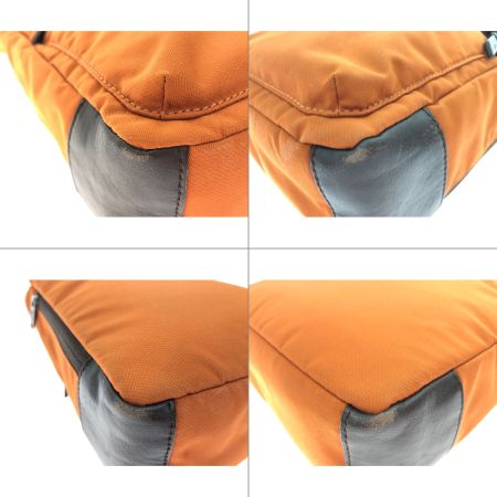  COACH コーチ ユニセックス ショルダーバッグ 斜め掛け ナイロン×レザー ヴァリック F70913 オレンジ