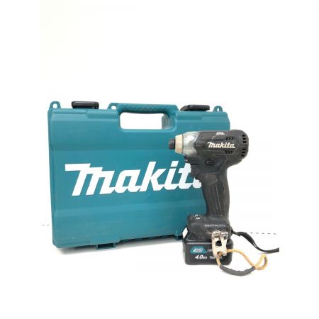  MAKITA マキタ 電動工具 コードレス式 10.8V 充電式インパクトドライバ 充電器・充電池2個・ケース付 TD111D ブラック