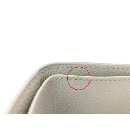  FURLA フルラ レディース 三つ折り財布 コンパクトウォレット ロゴプレート シボ革  ホワイト