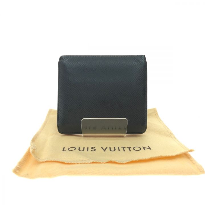 LOUIS VUITTON ルイヴィトン メンズ 二つ折り財布 タイガ ポルトビエ３カルトクレディ M30452  ブラック｜中古｜なんでもリサイクルビッグバン