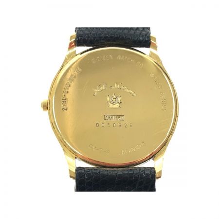  CITIZEN CLUB LAMER メンズ腕時計 クオーツ CLUB LAMER 18K製 24.6g 金無垢 2730-275128