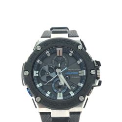 ▼▼ CASIO カシオ メンズ腕時計 電波ソーラー タフソーラー G-SHOCK Gショック クロノグラフ 5513GST-B100 ブラック Bランク