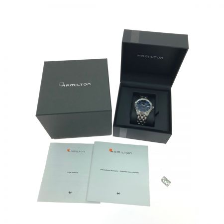  HAMILTON ハミルトン メンズ腕時計 クオーツ ジャズマスター デイト  H324510 ネイビー