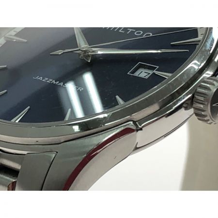  HAMILTON ハミルトン メンズ腕時計 クオーツ ジャズマスター デイト  H324510 ネイビー