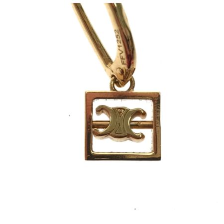  CELINE セリーヌ ピアス ハート＆ロゴ ゴールドカラー レディース アクセサリー