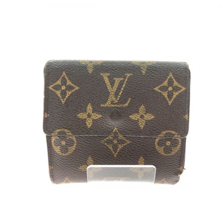  LOUIS VUITTON ルイヴィトン レディース 三つ折り財布 コンパクトウォレット モノグラム ポルトモネビエカルトクレディ M61652