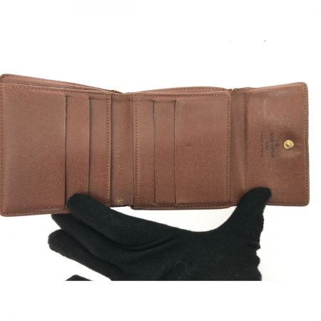  LOUIS VUITTON ルイヴィトン レディース 三つ折り財布 コンパクトウォレット モノグラム ポルトモネビエカルトクレディ M61652